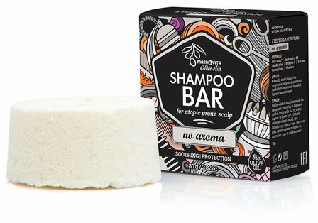 Olive-elia Shampoo Bar tegen Eczeem en/of Psoriasis (zonder parfum)